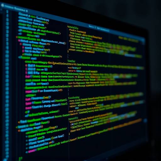 Image d'un écran d'ordinateur affichant du code de programmation.