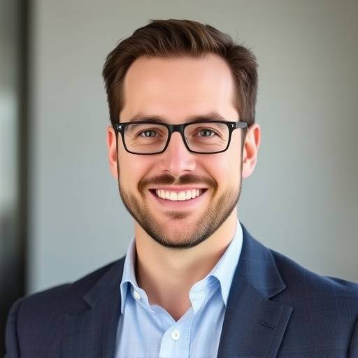 Portrait d'Antoine Leclerc, formateur en marketing digital avec un air professionnel et dynamique.