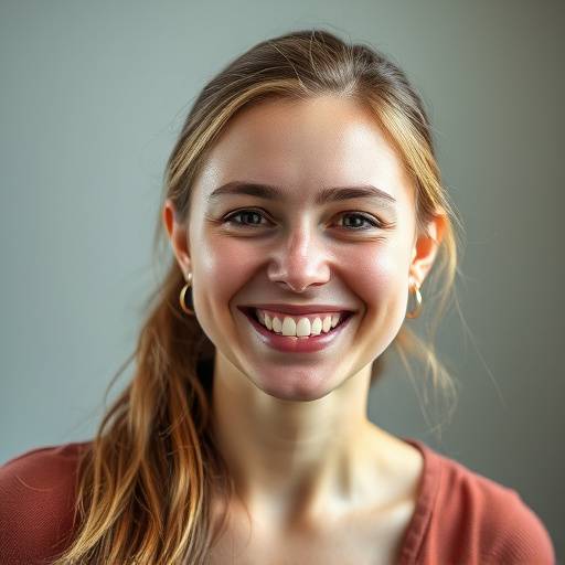 Portrait de Léa Robert, formatrice en design graphique souriante et créative.
