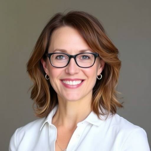 Portrait de Sophie Bernard, formatrice en gestion de projet agile, rayonnant de confiance et d'expertise.